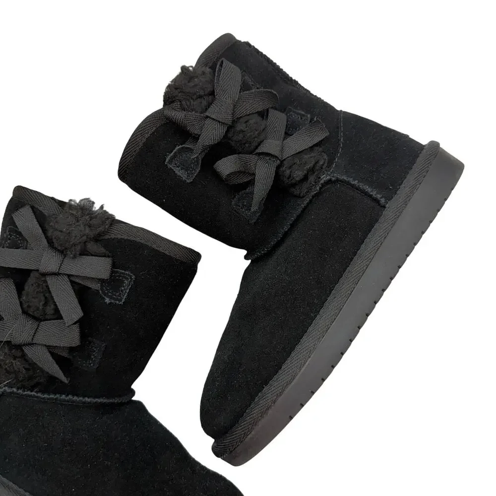 Koolaburra by UGG Black K Victoria Short Boot Girls 13